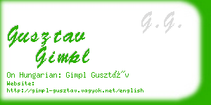 gusztav gimpl business card